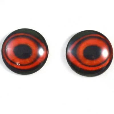 Par de cabujones de espalda plana taxidermia ojos de vidrio inspirados en señuelo de pato Foto 1 de 4