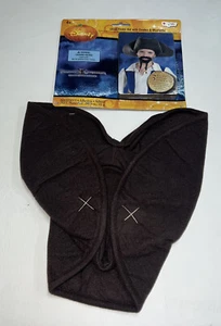 Disney Pirates Of The Caribbean Child Jack Sparrow Hat Goatee Mustache Halloween - Picture 1 of 3