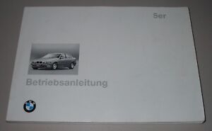 Betriebsanleitung BMW 5er E 39 520 i 523 i 528 i 525 tds Stand August 1995