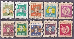 VIETNAM 1979 SC#0993/1002 used set, Five Year Plan (1976-1980). - Picture 1 of 1