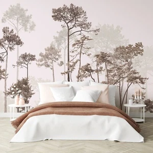 Vintage Forest Wallpaper Nature Wall Mural Peel and Stick Tree Decor148" W x 98" - Picture 1 of 13