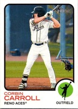2022 Heritage Minors #11 CORBIN CARROLL Reno Aces Arizona Diamondbacks RC ROOKIE