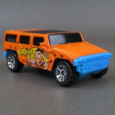 Matchbox Car - Hummer H2 SUV Flintstones Orange - 2004 Mattel Diecast 1:64 - Image 1 of 4
