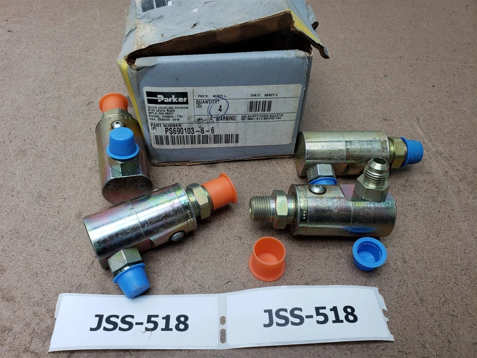 Parker PS690103-6-6 высокого давления 90 градусов поворотный 3/8-18 NPTF 9/16 - 18 UNF новый - Изображение 1 из 1