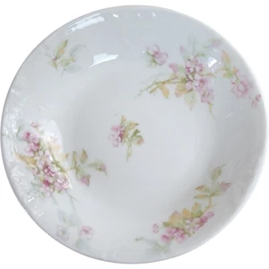 7" Haviland Limoges Schleiger Pink & Lavender Flowers France Coupe Soup Bowl - Picture 1 of 3
