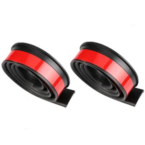 Car Fender Flare Extension Wheel Eyebrow Protector Arch Moulding Trim Strips 2x - Picture 1 of 12