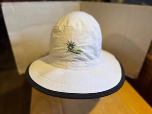 Watership Imperial Bucket Hat LADIES L/XL White Black Nylon Sun Protection Cap - Picture 1 of 3