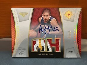 2007-08 Upper Deck Ultimate Collection Al Horford Rookie Auto & Patches #’d 10