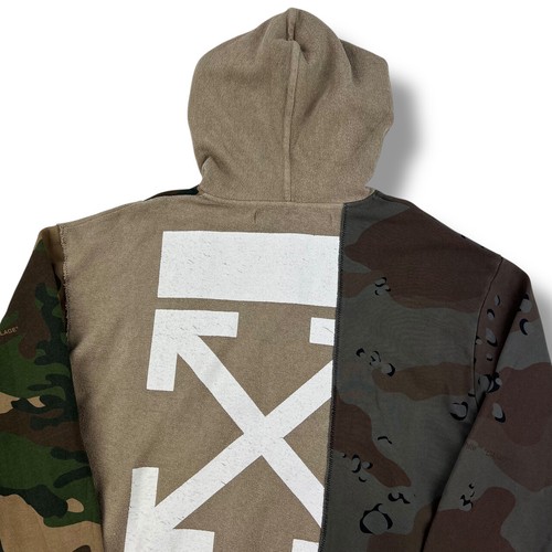 Felpa con cappuccio Off White Ricostruita Mimetica Frecce