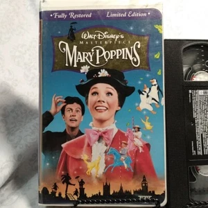 VHS Tape Mary Poppins 1997 Re-Release Clam Shell Case Special Edition - Picture 1 of 3