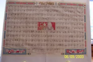 El póster del Papa tamaño gigante (35x23) presenta a los 263 papas de San Pedro-Juan Pablo II - Imagen 1 de 1