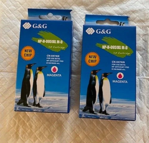 Paquete de 2 - Cartucho de tinta magenta G&G NP-H-0951XL M-D CN-048AN - HP Officejet Pro Foto 1 de 1