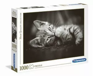 Clementoni Puzzle Kitty (Gattino) - 1000 pezzi 69x50 cm 39422 NUOVO - Foto 1 di 1