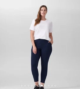 Universal Standard Moro Tasche Signature Ponte Hose Größe 2XL marineblau (30-32) - Bild 1 von 14