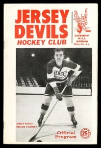 NUEVA CAMISETA 1966 DEVILS VS FLORIDA ROCKETS PROGRAMA DE APERTURA DE TEMPORADA ROSAIRE PAIEMENT - Imagen 1 de 2