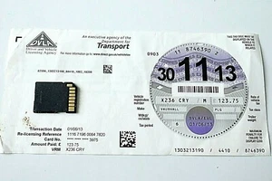 TAX DISC X236 CRY Vauxhall exp 30.11.13 issued DVLA 1.6.2013 WITH SURROUND - Picture 1 of 1