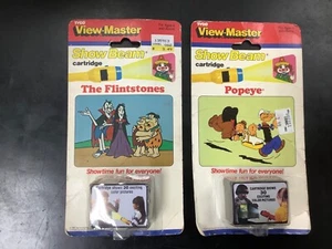 set of 2 Tyco View master Flintstones & Popeye showbeam cartridge - Picture 1 of 5