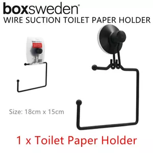 Strong Suction Wall Hanging Toilet Paper Tissue Roll Holder Hook Hanger Rack - Picture 1 of 3