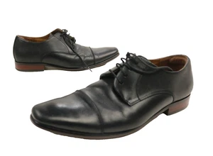 Florsheim Herren Cap Toe elegante Schuhe schwarz Leder Größe 9,5 - Bild 1 von 6