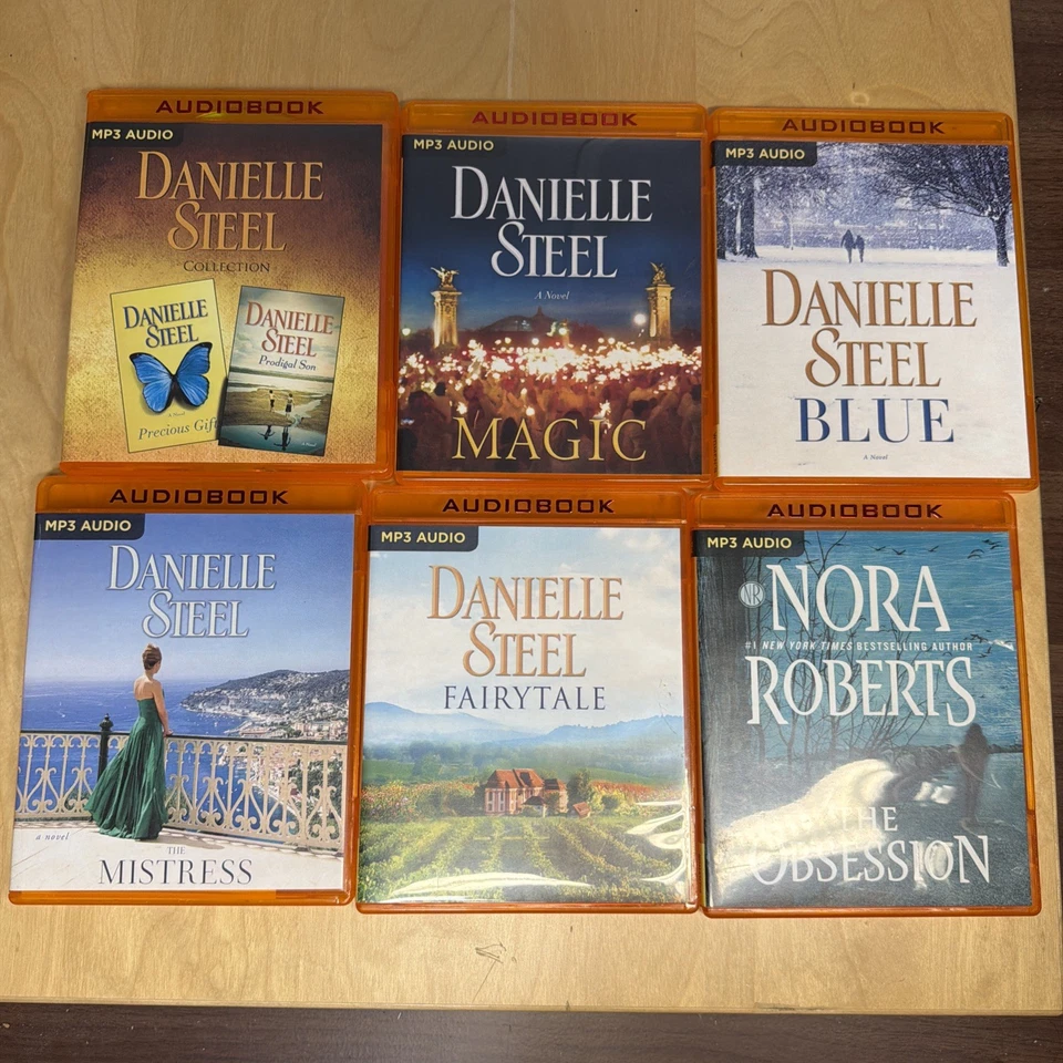 ЛОТ (6) Аудиокнига Danielle Steel MP3 Нора Робертс Аудиокнига Magic Blue Fairytal - Изображение 1 из 4