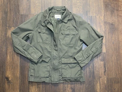 Chaqueta Universal Threads Anorak Chore para mujer pequeña utilitaria verde oliva Foto 1 de 4