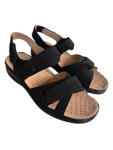 SCHWARZE BEQUEME DAMEN-SANDALE VON CUSHIONWALK GRÖSSE 4 - Bild 1 von 1