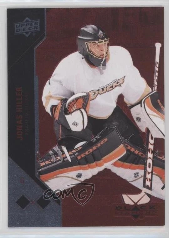 2011-12 Upper Deck Black Diamond Ruby /100 Jonas Hiller #137 - Image 1 of 2