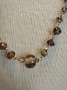 32" AMERICAN EAGLE RAUCHQUARZ WICKELKETTE ~ ECHTGLAS ~ DRAHT - Bild 1 von 4