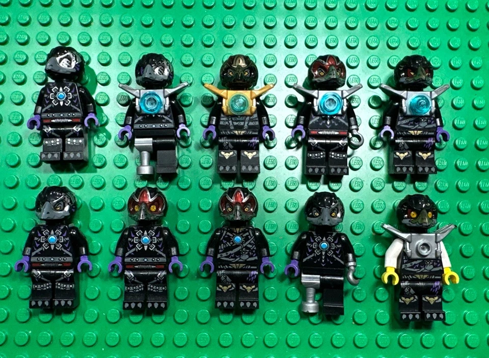 LEGO Chima Minifigures Lot Legends of Chima Minifigure X10 Ravens - Image 1 of 1