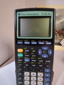 Texas Instruments TI-83 Plus Black Graphing Calculator w/ Cover Tested Working ✅ - Picture 1 of 13