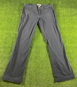 Old Navy Womens Straight Leg High Rise Chino Pants Charcol Grey Size 8 - Picture 1 of 10