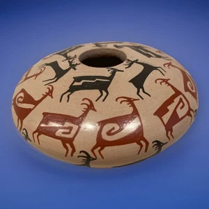 Mata Ortiz Keramik von Rosy Mora Handarbeit mexikanische Volkskunst  - Bild 1 von 5