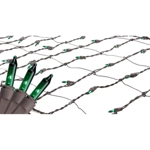 Northlight 2' x 8' Green Mini Tree Trunk Wrap Christmas Lights - Brown Wire - Picture 1 of 3