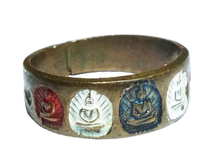 Ring  Somdej Ajan  LP  Kuay Chinat BE 2515 16mm Bless Luck Thai Amulet 100% Real - Picture 1 of 8