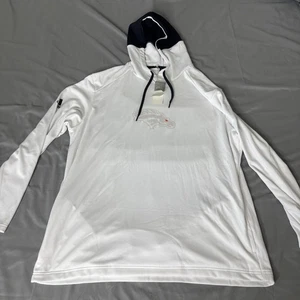 Nuovo con etichetta! Denver Broncos Pullover Con Cappuccio Uomo XXL Adidas Bianco Riflettente - Foto 1 di 10