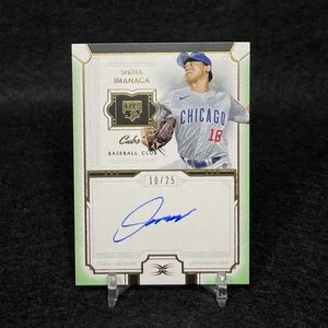 2024 Topps Definitive MLB Shota Imanaga Baseballkarte zerkratzt gebraucht - Bild 1 von 4