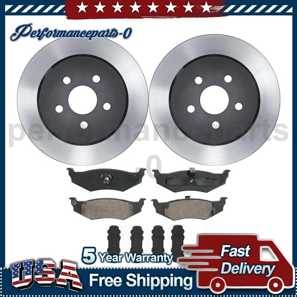 Juego de pastillas de freno de disco trasero rotor de freno de disco para Dodge Stratus 2004-2006 Foto 1 de 4