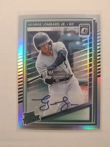 2025 Donruss Rated Prospect George Lombard Jr. #108 Prizm Autograph NY Yankees - Picture 1 of 2
