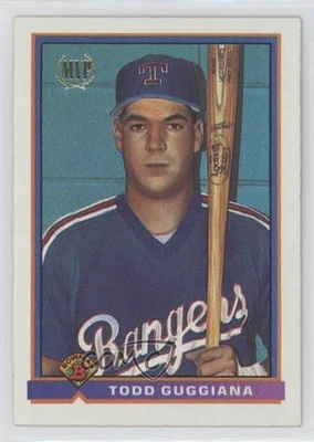 1991 Bowman Todd Guggiana #697 Rookie RC - Image 1 of 2