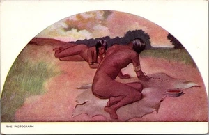 THE PICTOGRAPH Painting in Library of Congress by ALEXANDER art Postcard - Picture 1 of 2