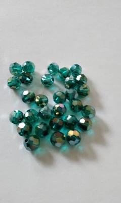 Cuentas sueltas de cristal de Swarovski genuinas, 8 mm, 2 colores, AB para brillo extra. Foto 1 de 2