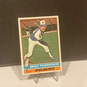 ⚾️ 1976 Topps Mike Thompson 536 - Braves Baseballkarte * scharfe Kanten! - Bild 1 von 2