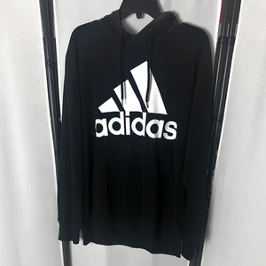 Adidas Herren Essentials Logo Hoodie, schwarz/weiß, X-Large - Bild 1 von 4