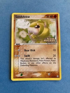 Pokemon Stamped (Reverse) Holo Sandshrew- EX Team Rocket Returns- 74/109- LP - Picture 1 of 3