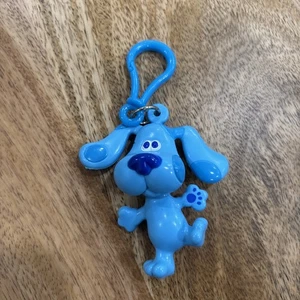 Vintage Viacom 1999 Nick Jr Blues Clues blau Hund Schlüsselanhänger Rucksack Clip 4" - Bild 1 von 3