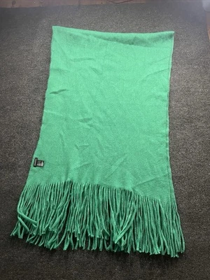 Anthropologie Bufanda Talla Única Borla Flecos Manta Bufanda Gran Tamaño Verde Invierno Foto 1 de 3