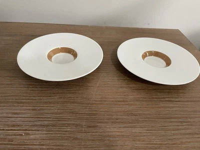 "2 DE ANDREE PUTMAN COLECCIÓN RITUAL PARA PLATILLOS CAPUCHINO NESPRESSO 6"" LUZ" Foto 1 de 4