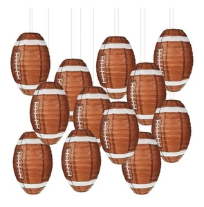 Fußball Papierlaternen Party Deko - 6er Set - Bild 1 von 4