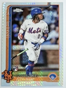 2025 Topps Chrome - Luisangel Acuña #56 Prism (RC) - Picture 1 of 2