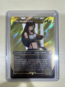 Tifa, Martial Artist (Borderless) (Surge Foil) Commander: Final Fantasy Foil - Picture 1 of 2